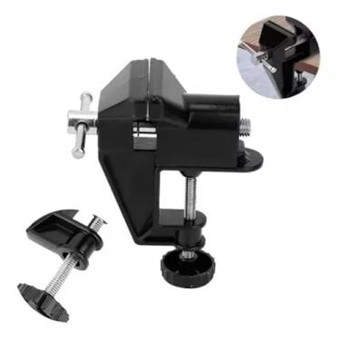 Imagem de Mini Torno Morsa De Bancada Base Fixa 45mm Hutz