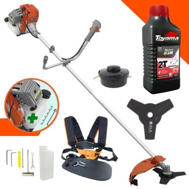 Imagem de Roçadeira Lateral Á Gasolina Tekna RL520ACG2 2T 52cc 2HP 13.000rpm Cortador de Grama Pr...