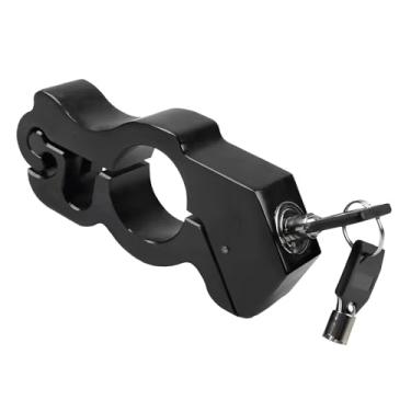 Imagem de Trava de Aperto para Motocicleta, Trava de Guiador Resistente, Fixação Segura, Trava de Freio de Acelerador de Liga de Alumínio Leve para Scooter de Bicicleta Elétrica ATV