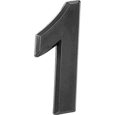 Imagem de Número Residencial 3D"1" Plástico ABS Preto Metalcromo
