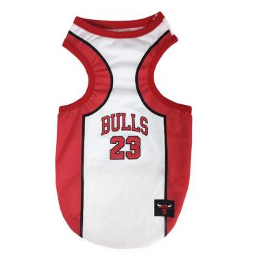 Imagem de Camiseta Basquete Nba Chigago Bulls Roupa Pet Cachorro Gato Pequeno Porte