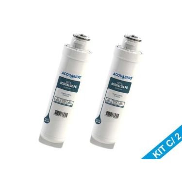 Imagem de Kit 2 Refil Filtro Purificador Modelo PE10B PE10X PAPPCA20 - Acquabios