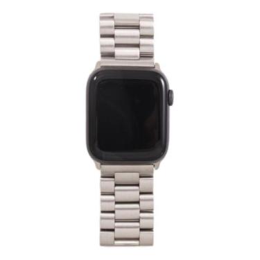 Imagem de Pulseira Tri Elos Compatível Com Apple Watch - Baú do Viking, Prata, 4