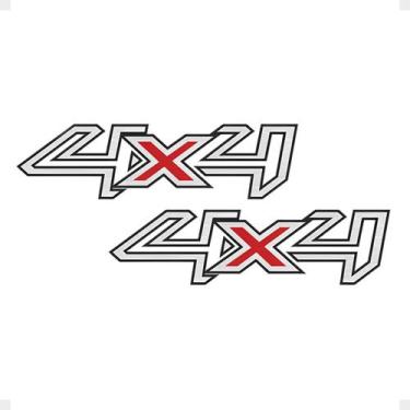 Imagem de Adesivos Laterais 4x4 Compatíveis Com Ranger 2013/2016 Cinza - SPORTIN