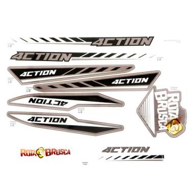 Imagem de Kit Gráfico Adesivos Take Carenagem Plástico Biker 4ction Honda CRF 23