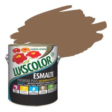 Imagem de Lukscolor esm base agua cores 900ml, CONHAQUE