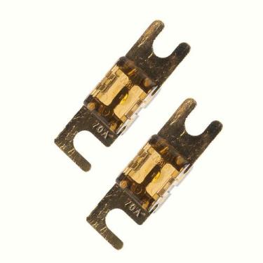 Imagem de Kit 2 Unidades Fusível Mini Midi Faca Modelo Anl Banhado a Ouro Reforç