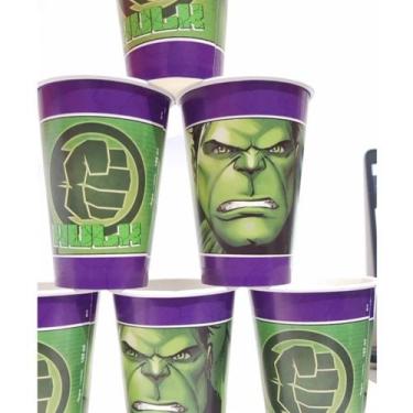 Imagem de 8 Lembrancinhas Copos decoração Hulk festa aniversário - Regina festas