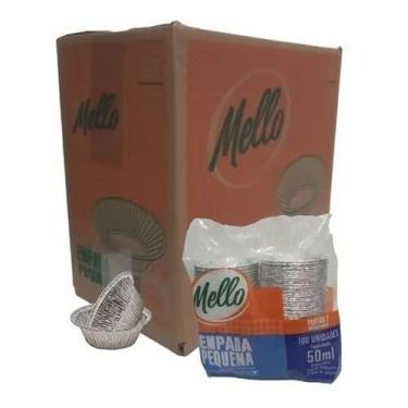 Imagem de Kit 800un Forma Alumínio Empada/empadinha 50ml Mello Leve 8 - Mello de