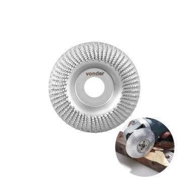 Imagem de Disco Para Desbastar Madeira Cônico 100mm Vonder, Cônico, Aço AISI A3,