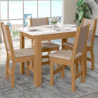 Imagem de Mesa de Jantar Bellagio 4L - Poliman, Freijo Uv Off