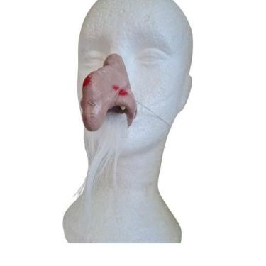 Imagem de Nariz de Mago Bruxo com bigode de látex Fantasia cosplay - Lynx Produç