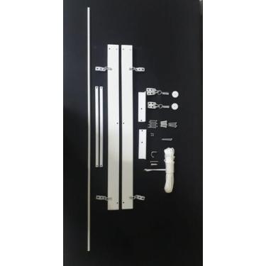 Imagem de Base suporte + kit para varal tradicional de parede - Varais Store, Br