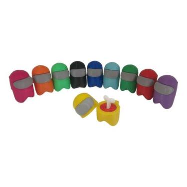 Imagem de Kit 10 Bonecos Among Us Brinquedo Desmontável Cores Variadas - Leão 3D