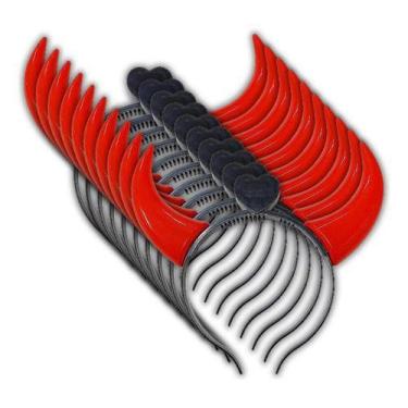 Imagem de 10 Chifre Diabinha Fantasia Festa Halloween Tiara Carnaval - Romã Atac