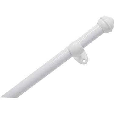 Imagem de Kit para Varão 1,5m Prátiko Pro 19mm Bella Arte Branco