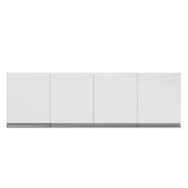 Imagem de Armário Aéreo Andréia 4 Portas 160 cm Branco AJL Móveis