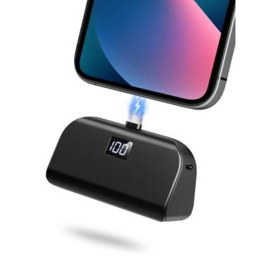 Imagem de Carregador portátil Yihoy 4.800mAh para iPhone com cabo embutido