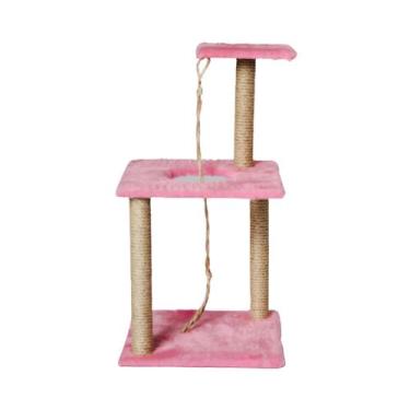 Imagem de Arranhador Gatos 3 Bases Grande Premium Brinquedo para Gatos - Le Peti