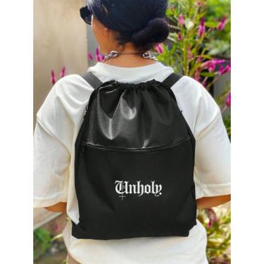 Imagem de Mochila Saco Nylon UNHOLY Academia Esportiva Gym Bag Fitness Unissex C