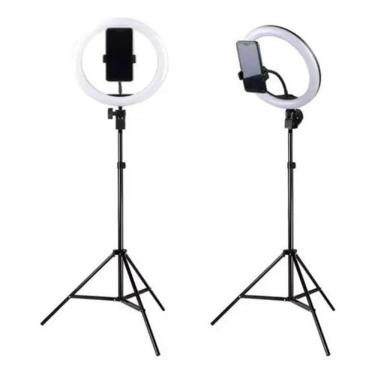 Imagem de Ring Light Com Tripe 2,1M 12 Polegadas + Microfone De Lapela