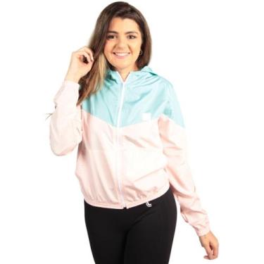 Imagem de Jaqueta Corta Vento Feminina Dual Color Delute Ref: 90403, Rosa, Azul,
