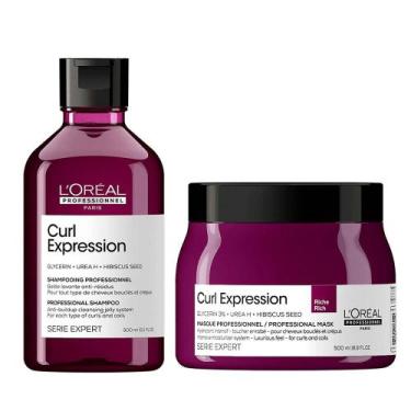 Imagem de LOréal Professionnel Curl Expression Kit  Shampoo Antirresíduos + Másc
