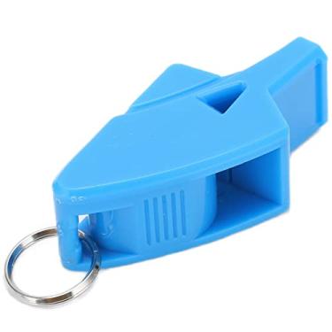 Imagem de Apito Dolphin, apito plástico, apito esportivo portátil para treinadores com cordão, apito Dolphin para árbitros, apito para jogos de futebol para árbitros, competições (Azul)