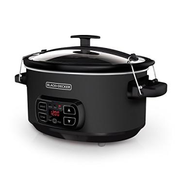 Imagem de BLACK+DECKER 7-Quart Digital Slow Cooker with Chalkboard Surface, Slate, SCD4007