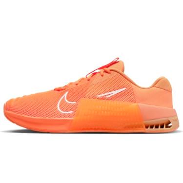 Imagem de Nike Metcon 9 AMP Tênis de treino masculino, Laranja atômica/pêssego gelo/creme de pêssego/branco, 39