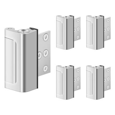 Imagem de Fechaduras de porta para segurança infantil, 5 peças de fechadura à prova de crianças, forte anti-invasão de 362 kg, adequada para aluguéis, solução de segurança de fácil operação para casa