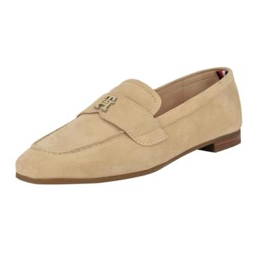 Imagem de Tommy Hilfiger Mocassim feminino Razzi, Camurça natural leve 110, 36