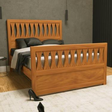 Imagem de Cama Solteiro em Madeira Maciça Turin Móveis Nathalia - Moveis Nathali