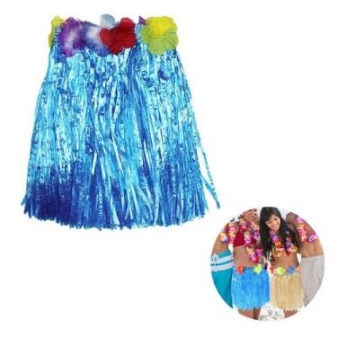Imagem de Saia Fantasia Havaiana Adulto E Criança Carnaval Color - GabiJovi