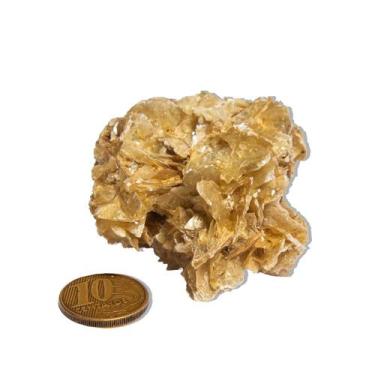 Imagem de 01 Drusa Mica Amarela Pedra Bruto 50 a 100g 5 a 8cm Tipo B - Cristaisd