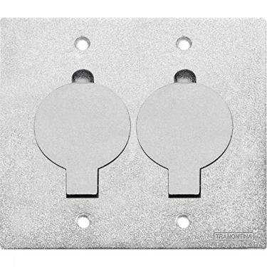 Imagem de Tampa unha dupla para caixa de piso 4x4 cromada Tramontina