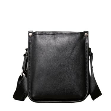 Imagem de Bolsa de ombro masculina casual retrô bolsa mensageiro de couro artesanal bolsa mensageiro para homens