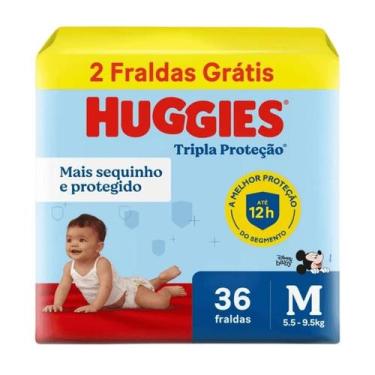 Imagem de Fralda Huggies Tripla Proteção Meguinha M 36 unidades