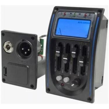 Imagem de Equalizador Ativo LC4 Completo Afinador Digital e Bateria 9V - Turbo