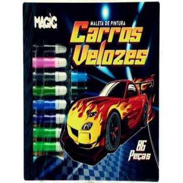 Imagem de Livro - Maleta De Pintura 86 Pecas - Carros - MAGIC KIDS, 0, 31 x 21.5