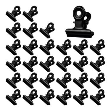 Imagem de Runseaway 30 clipes de metal de 22 mm, grampos de papel mini buldogue, clipes de touro, clipes de dobradiça para escritório, escola, material doméstico, fotos, artesanato, sacos de comida, etiquetas,