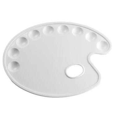 Imagem de Godê paleta oval com 9 cavidades 1un - Cromus