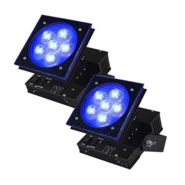 Imagem de 2 Mini Moving Deltrônica Canhão Refletor Par Led Rgb 18w - Deltronica