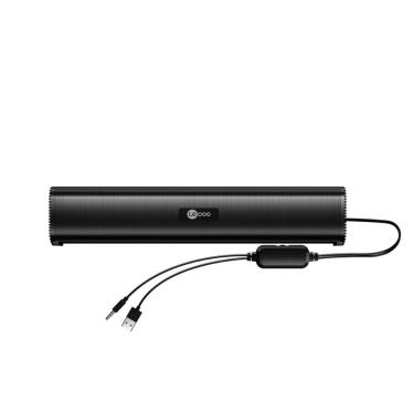 Imagem de Soundbar Lecoo 2.0 - 6W - ABS - Conector P2 e Energia USB - DS107