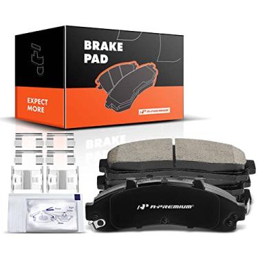 Imagem de A-Premium Conjunto de pastilhas de freio a disco de cerâmica frontal compatível com modelos selecionados Ford, Mazda e Mercury - Explorer 1995-2001, Ranger 1995-2002, B2300, B2500, B3000, B4000,