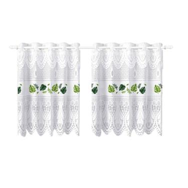 Imagem de Cortina Pia Vitro Stilo Renda Cozinha 1,60X0,80 Alt