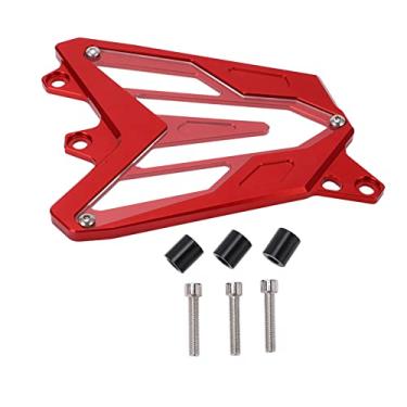 Imagem de Tampa da roda dentada dianteira GRCFUMO, protetor de roda dentada da liga de alumínio CNC, substituição de peças do motor de guarda para MT 07 FZ 07 XSR700 (Red)