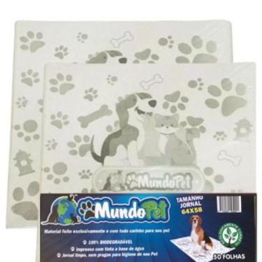 Imagem de Jornal Pet para Higiene tamanho 64cm x 58cm MundoPet (100 Folhas Grand