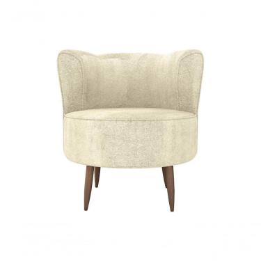 Imagem de Poltrona Decorativa Savana 1 Lugar Boucle Bege Matrix