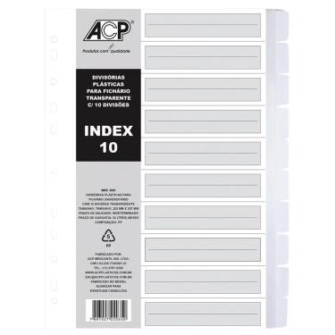 Imagem de Divisória Plástica A4 Acp 10 Projeções Transparente